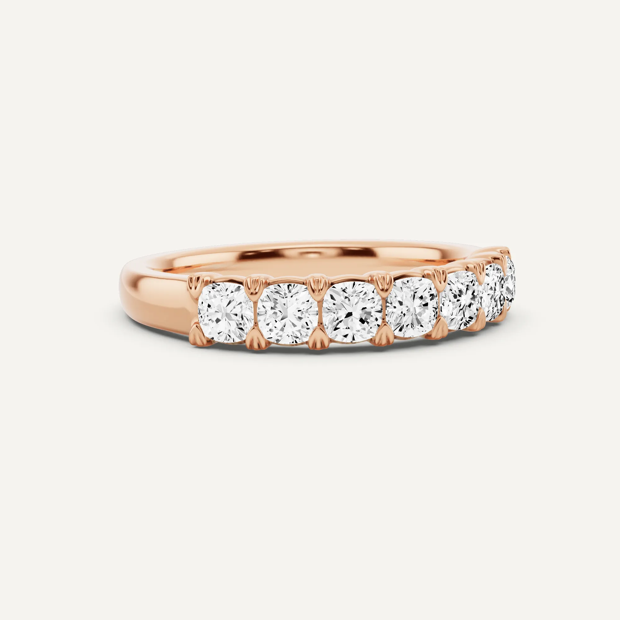 1 ctw Cushion Diamond Seven Stone Anniversary Band