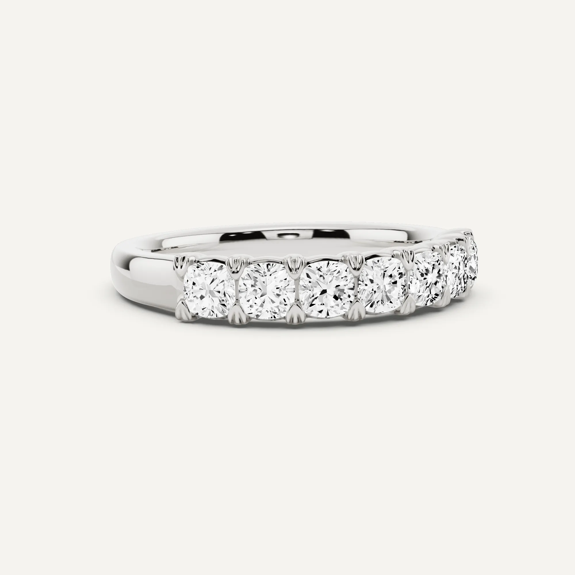 1 ctw Cushion Diamond Seven Stone Anniversary Band