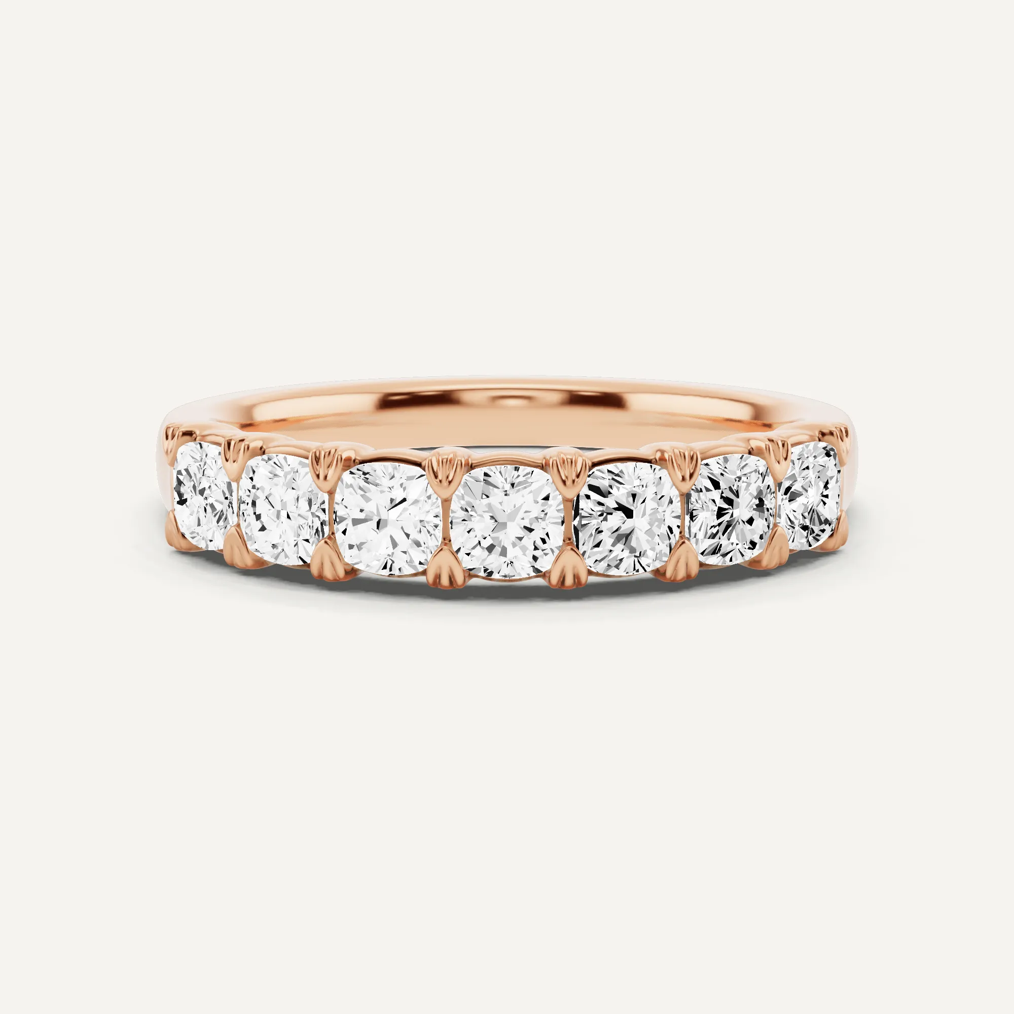 1 ctw Cushion Diamond Seven Stone Anniversary Band