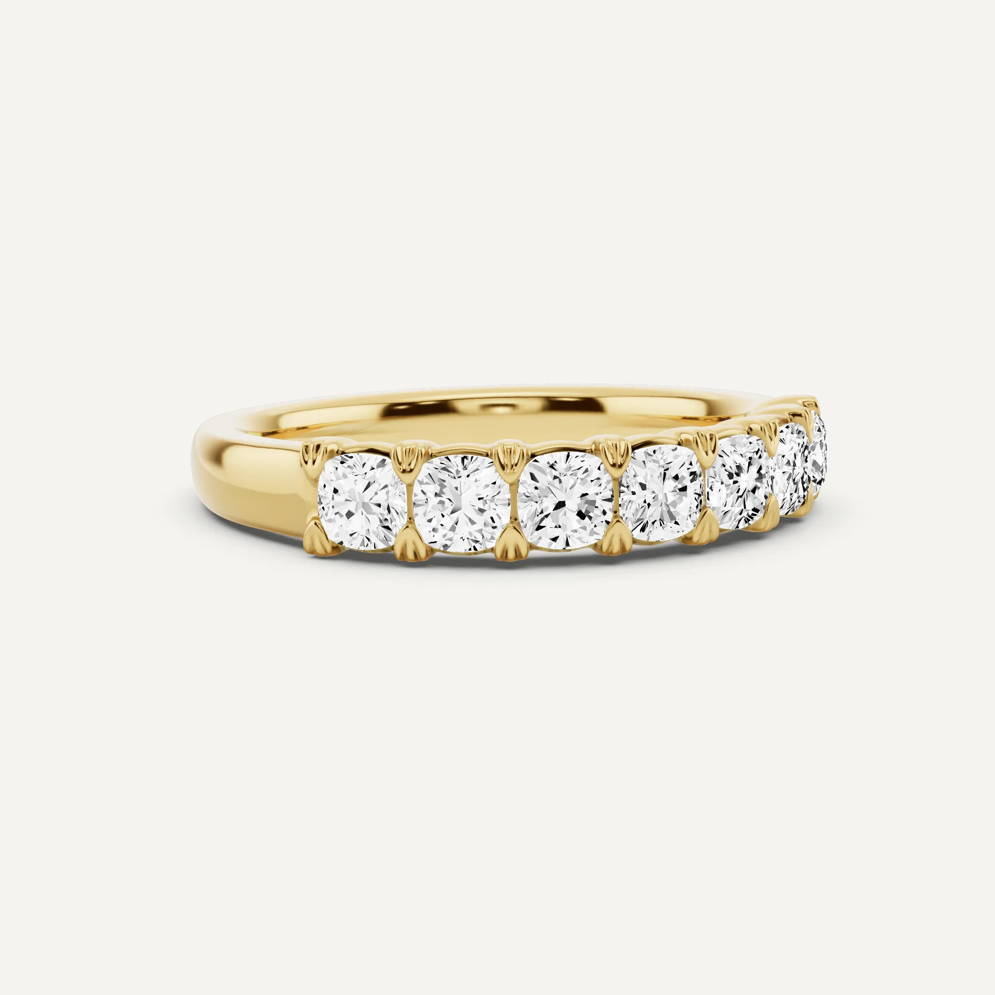 1 ctw Cushion Diamond Seven Stone Anniversary Band