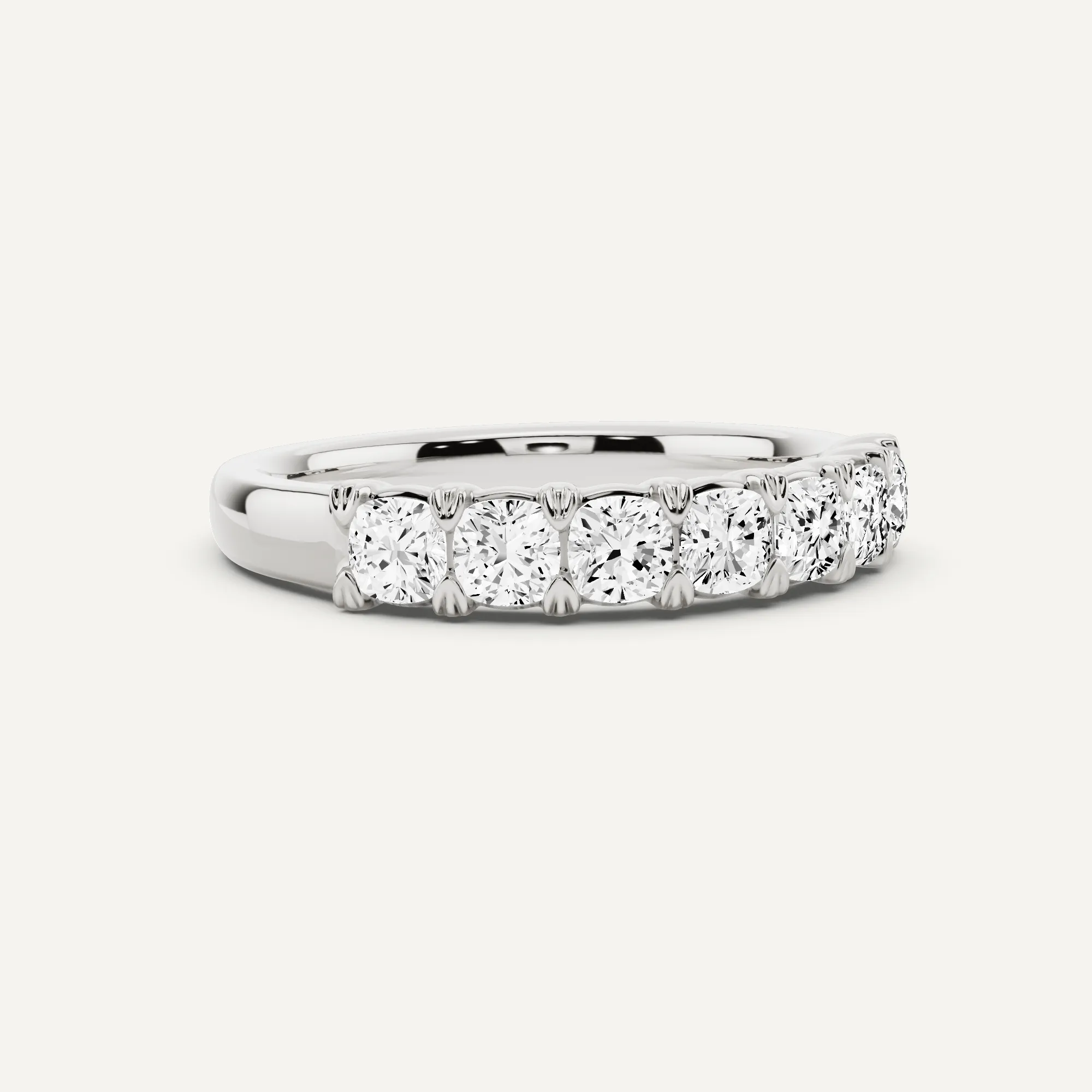 1 ctw Cushion Diamond Seven Stone Anniversary Band