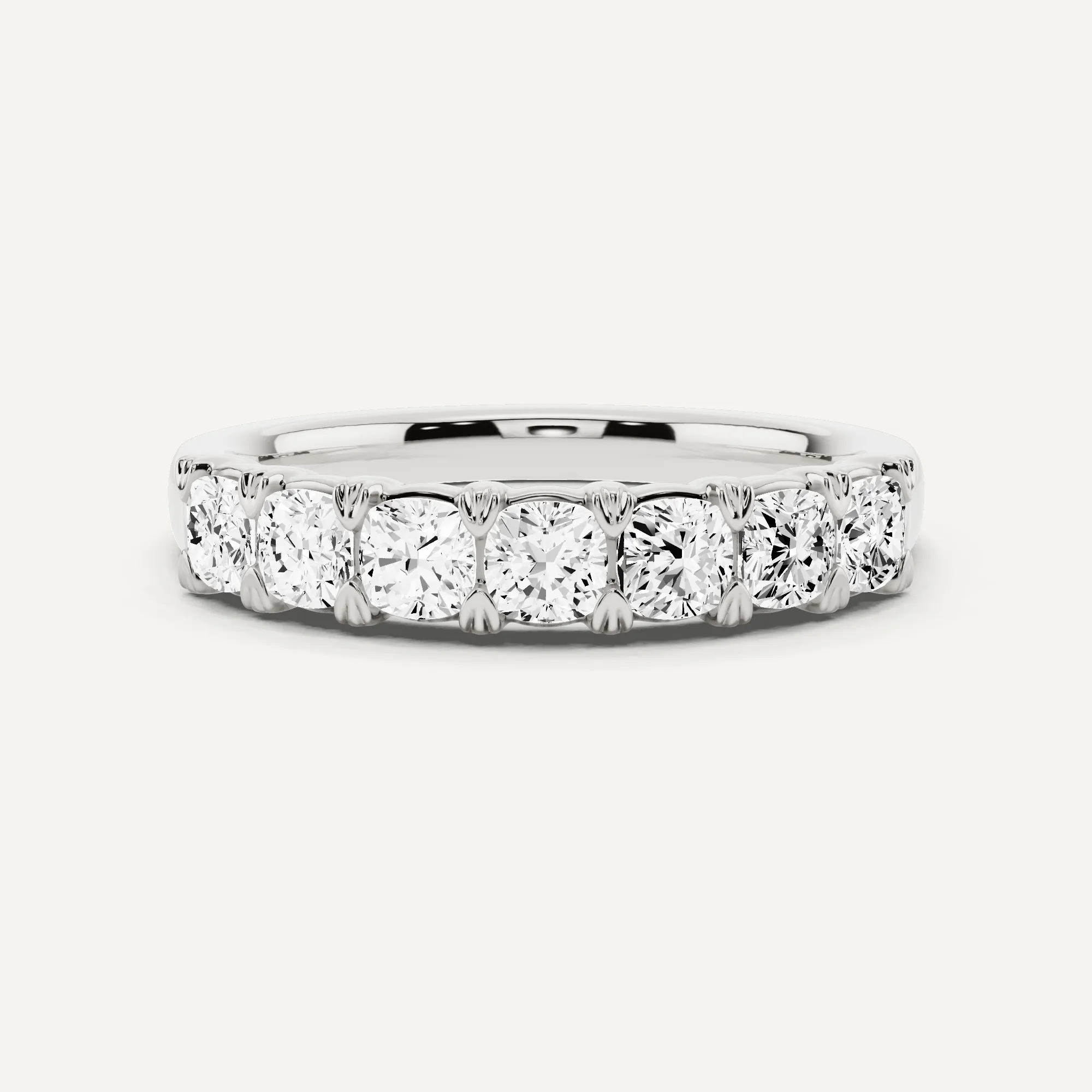 1 ctw Cushion Diamond Seven Stone Anniversary Band