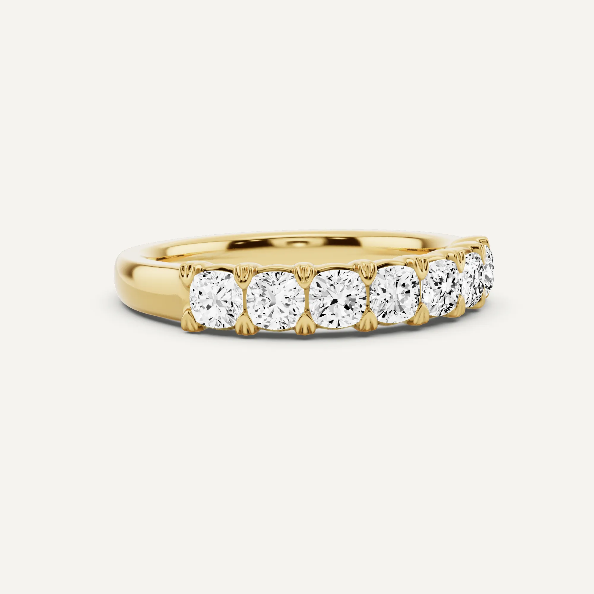 1 ctw Cushion Diamond Seven Stone Anniversary Band