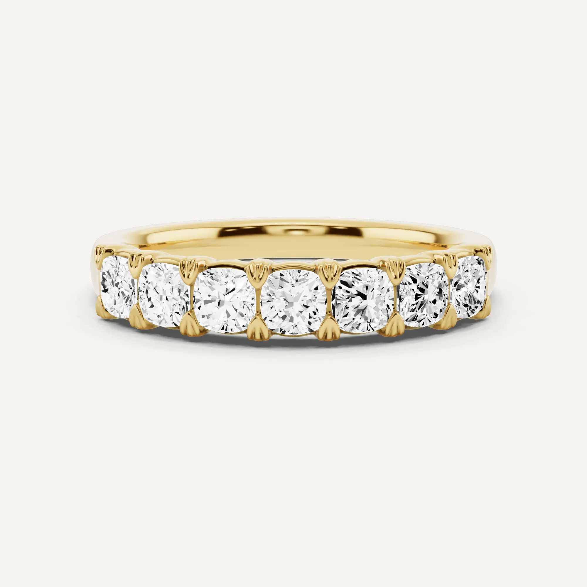 1 ctw Cushion Diamond Seven Stone Anniversary Band