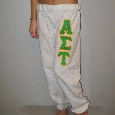 Alpha Sigma Tau Sorority Sweatpants - TWILL