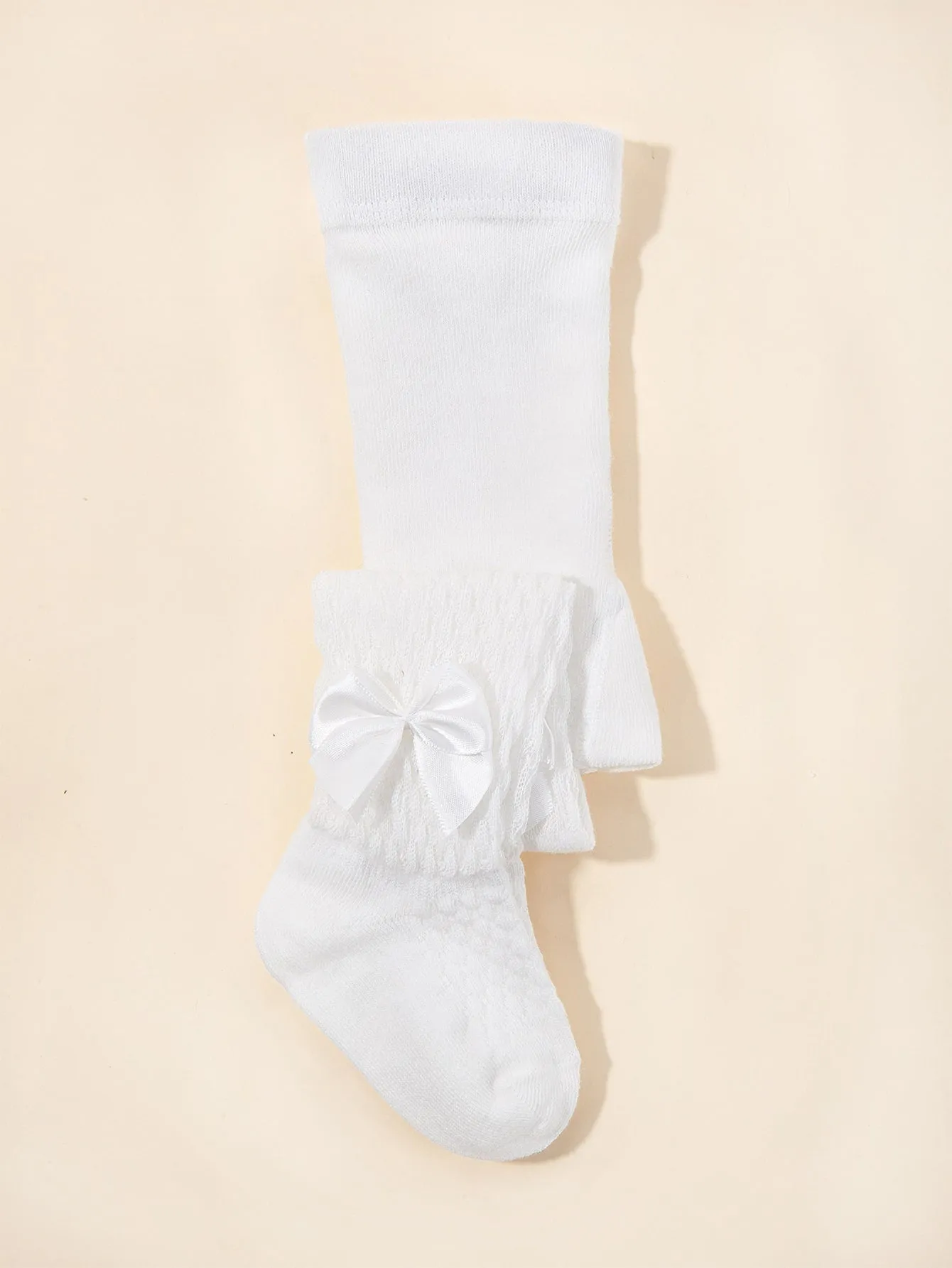 Baby Bow Decor Tights