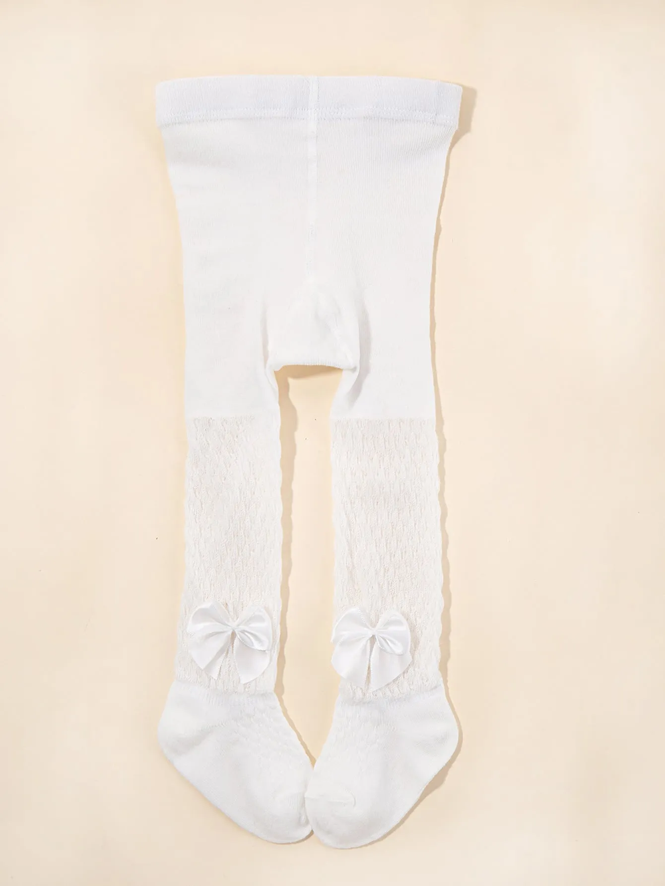 Baby Bow Decor Tights