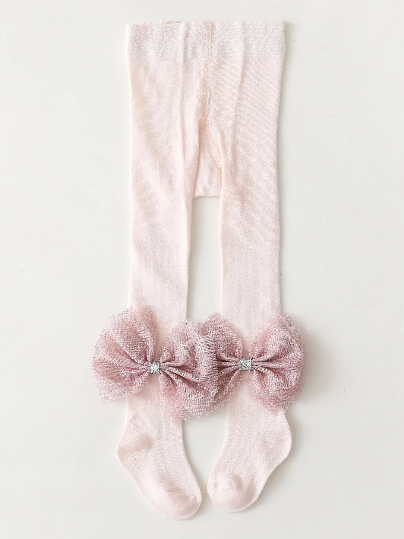 Baby Bow Knot Decor Tights