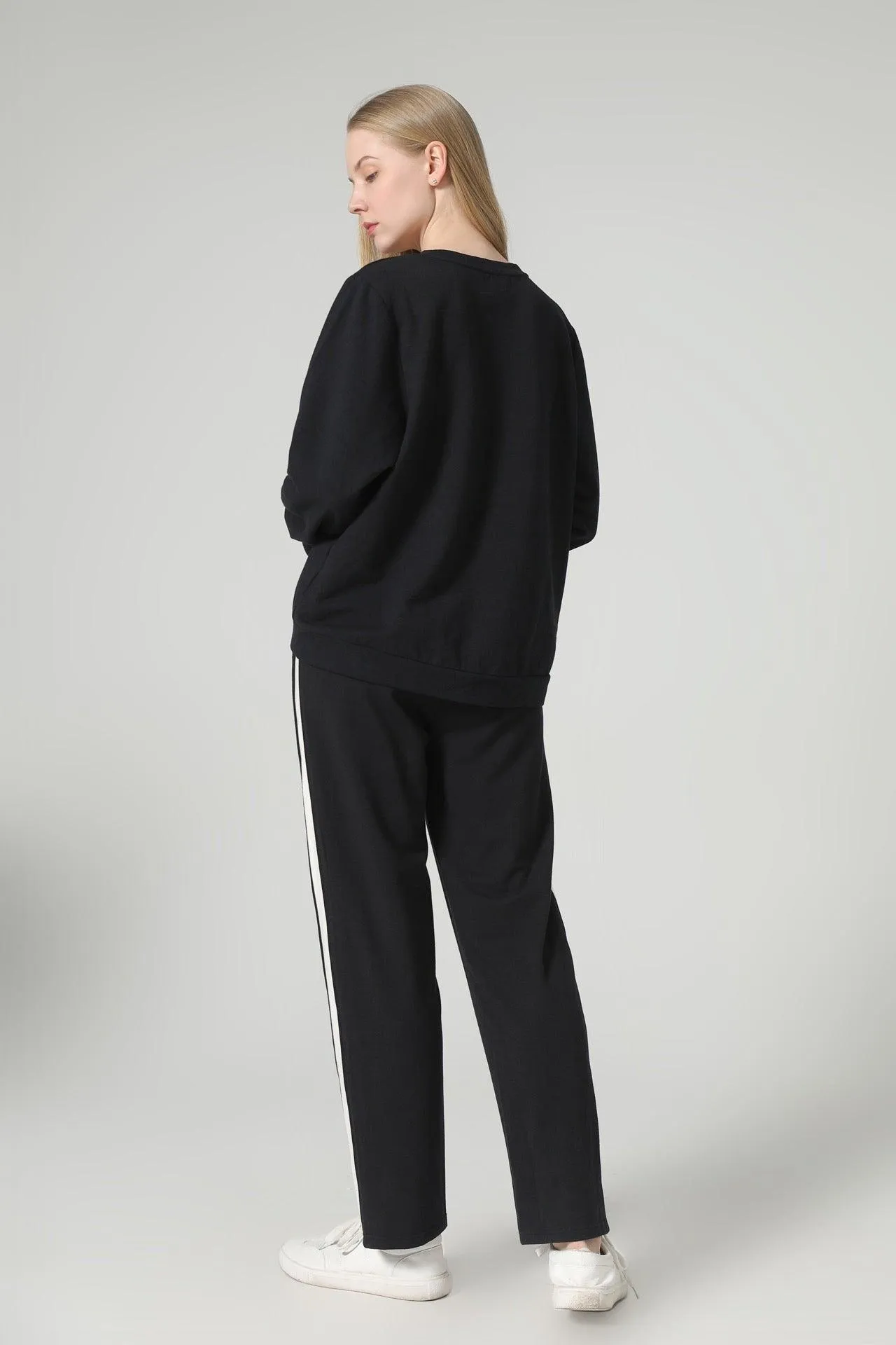 Bamboo Contrast Stripe Sweatpants