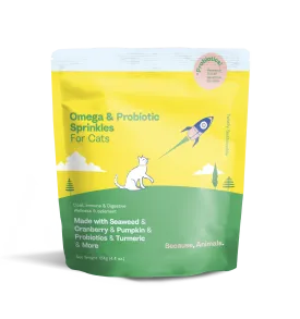 Because Animal Omega & Probiotic Sprinkles Cat Supplement 4.4oz