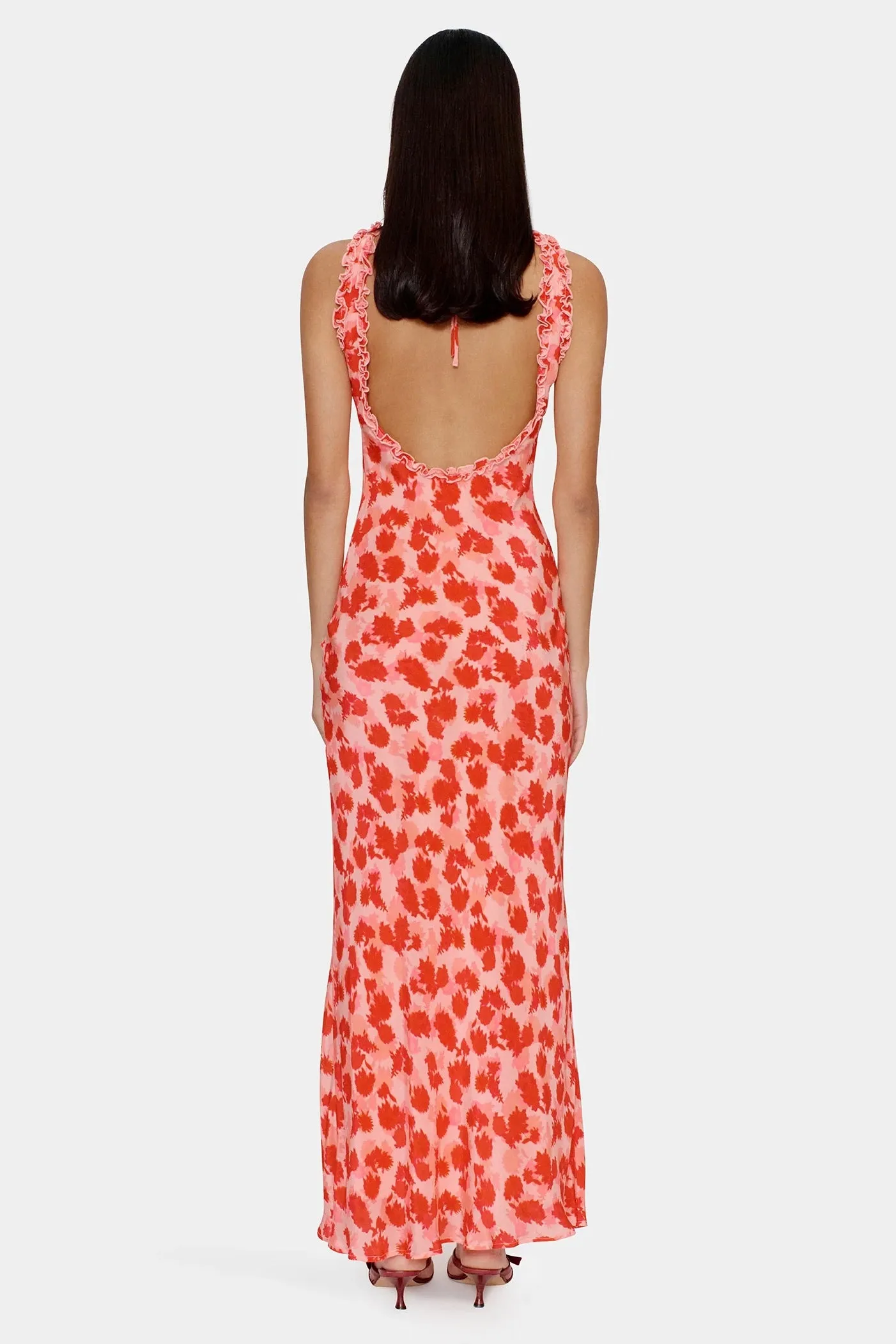 Bella Strawberry Fields Backless Maxi Dress