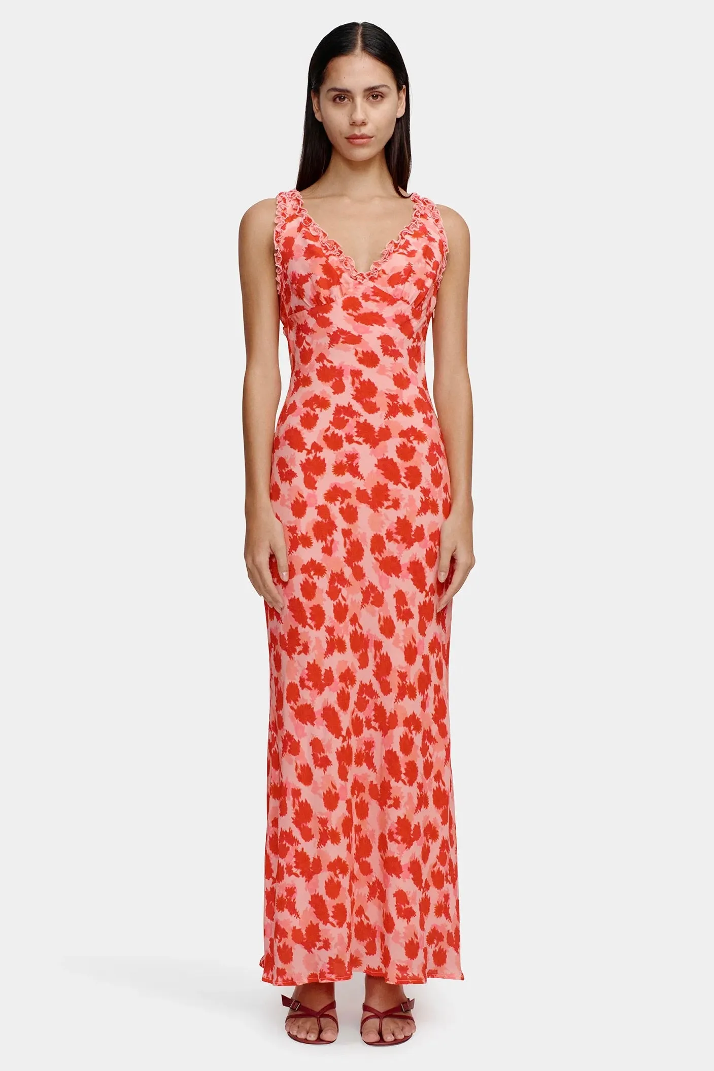 Bella Strawberry Fields Backless Maxi Dress