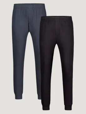 Black   Odyssey Blue Fleece Sweatpants Essentials 2-Pack FINAL SALE