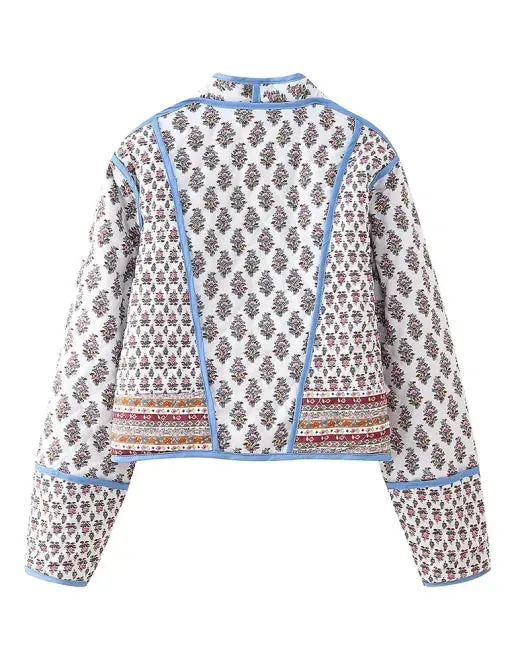 Blue Zone Planet |  Desiree's Reversible Retro Quilted Thin Jacket