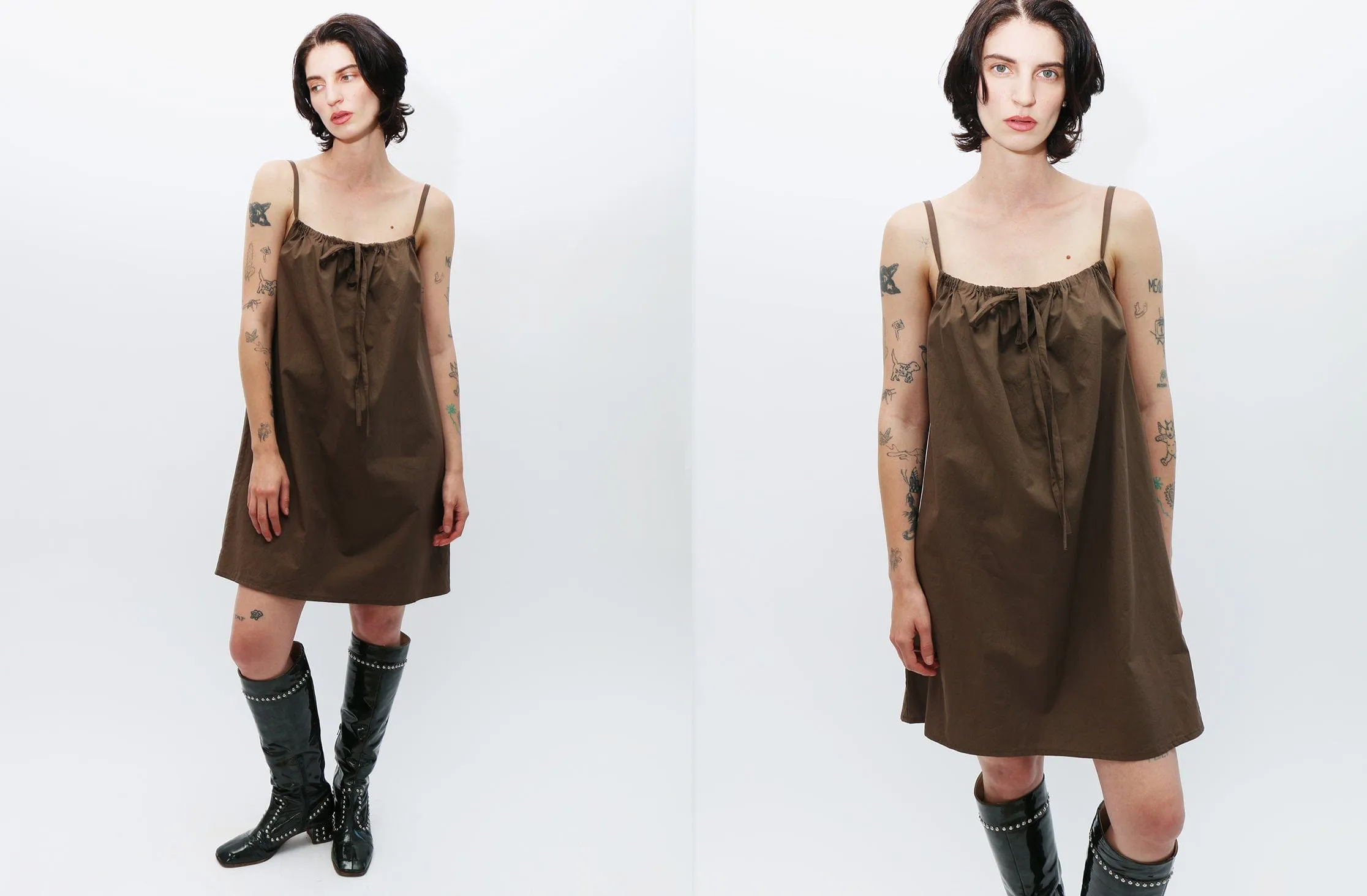 Brown Bow Dress