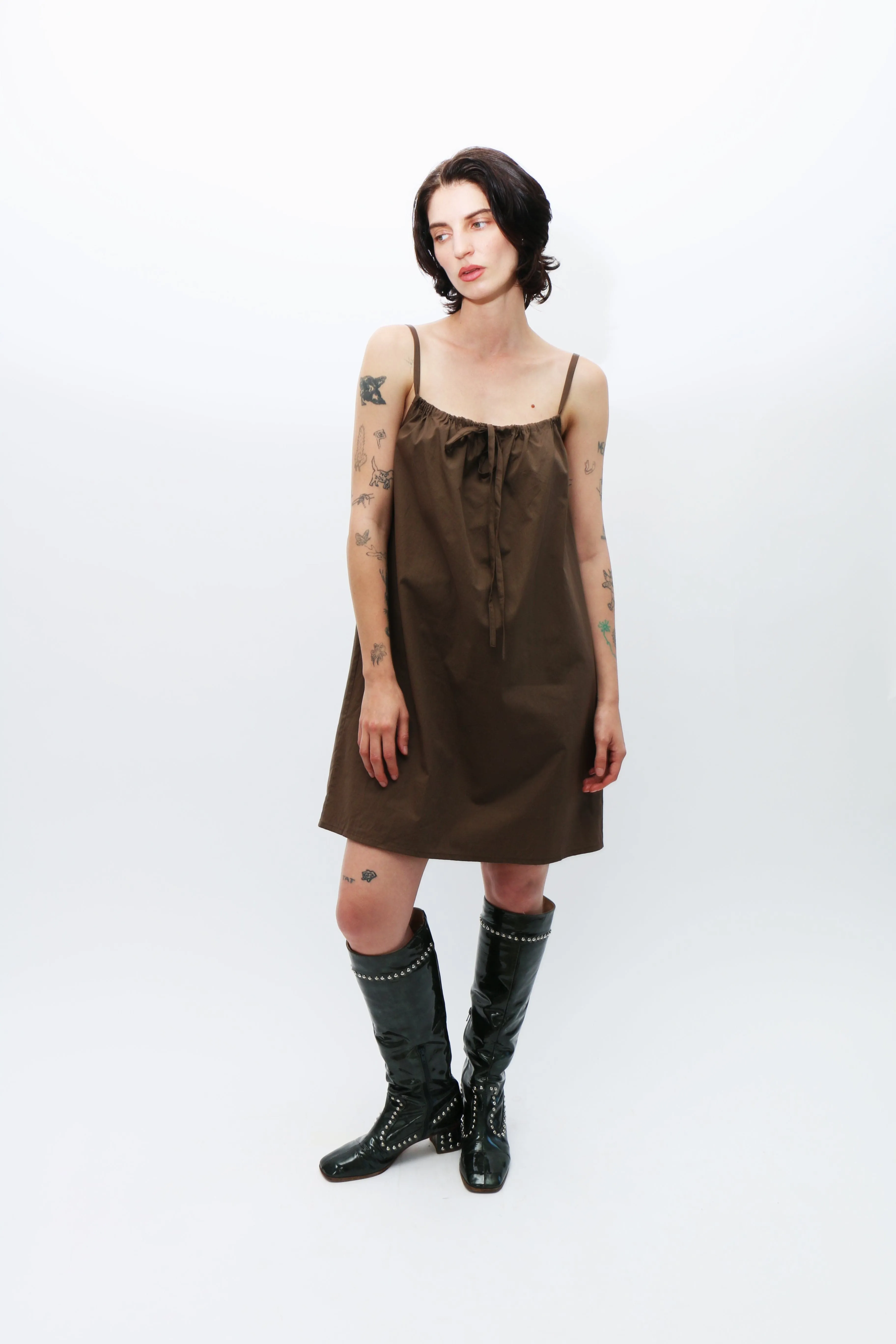 Brown Bow Dress