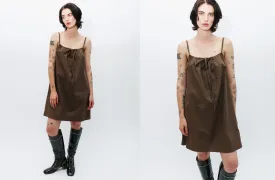 Brown Bow Dress