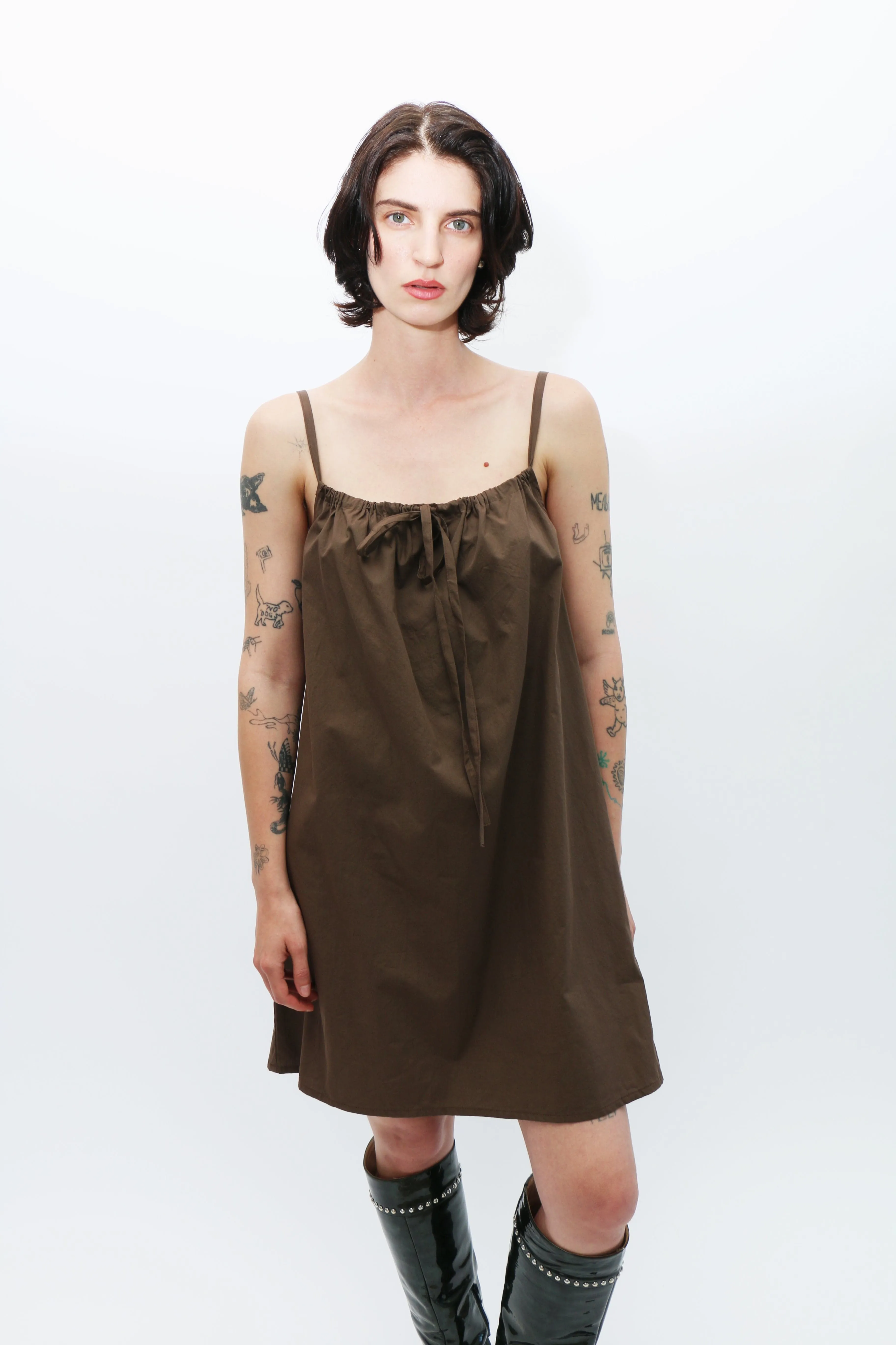 Brown Bow Dress