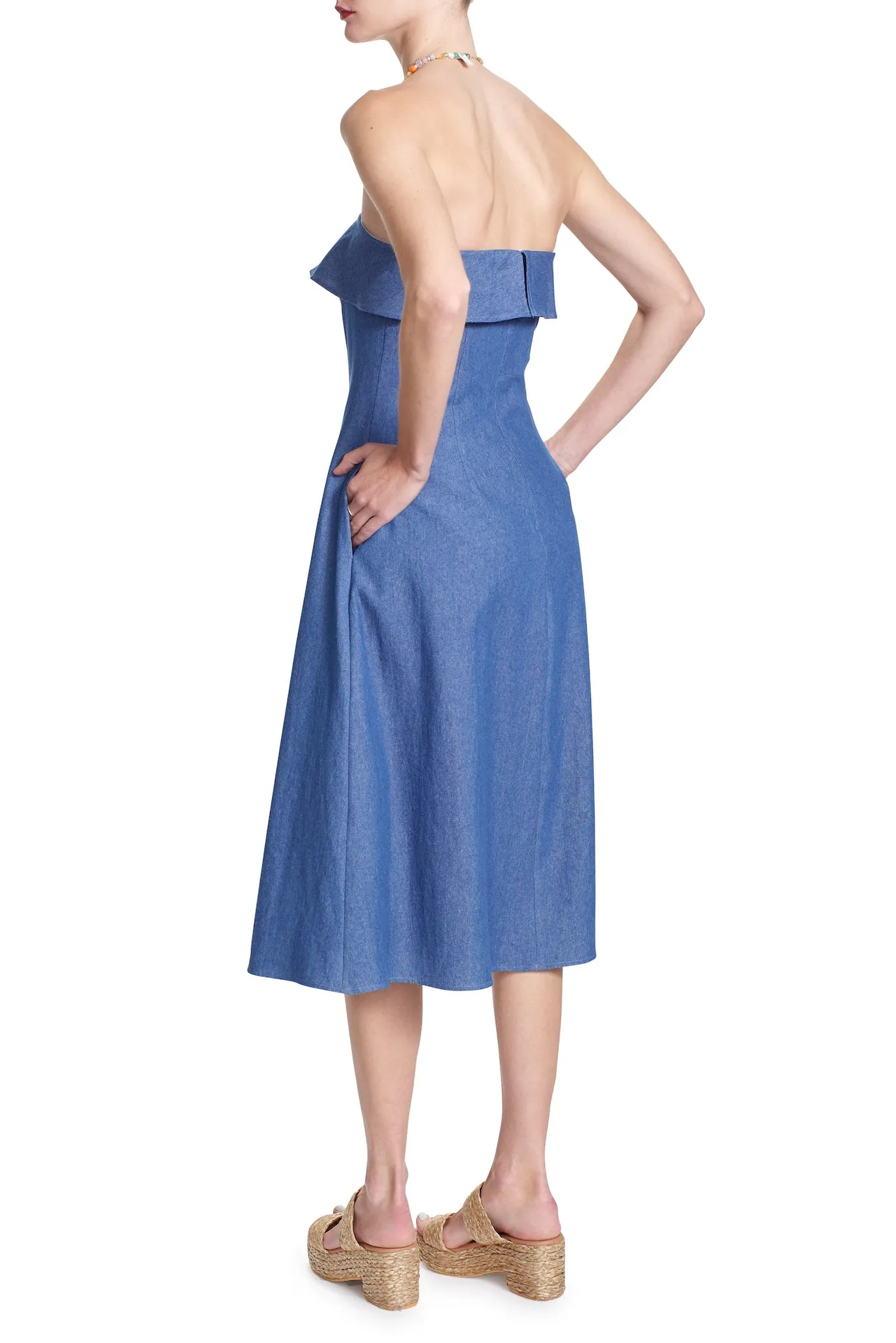 CHARLIE MIDI DRESS- DENIM