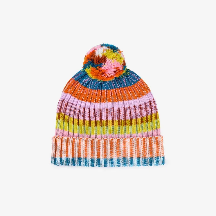 Chunky Rainbow Beanie