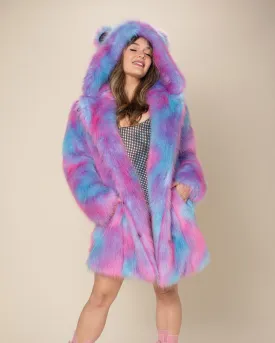 Classic Women's Faux Fur Coat | Cotton Candy Bear