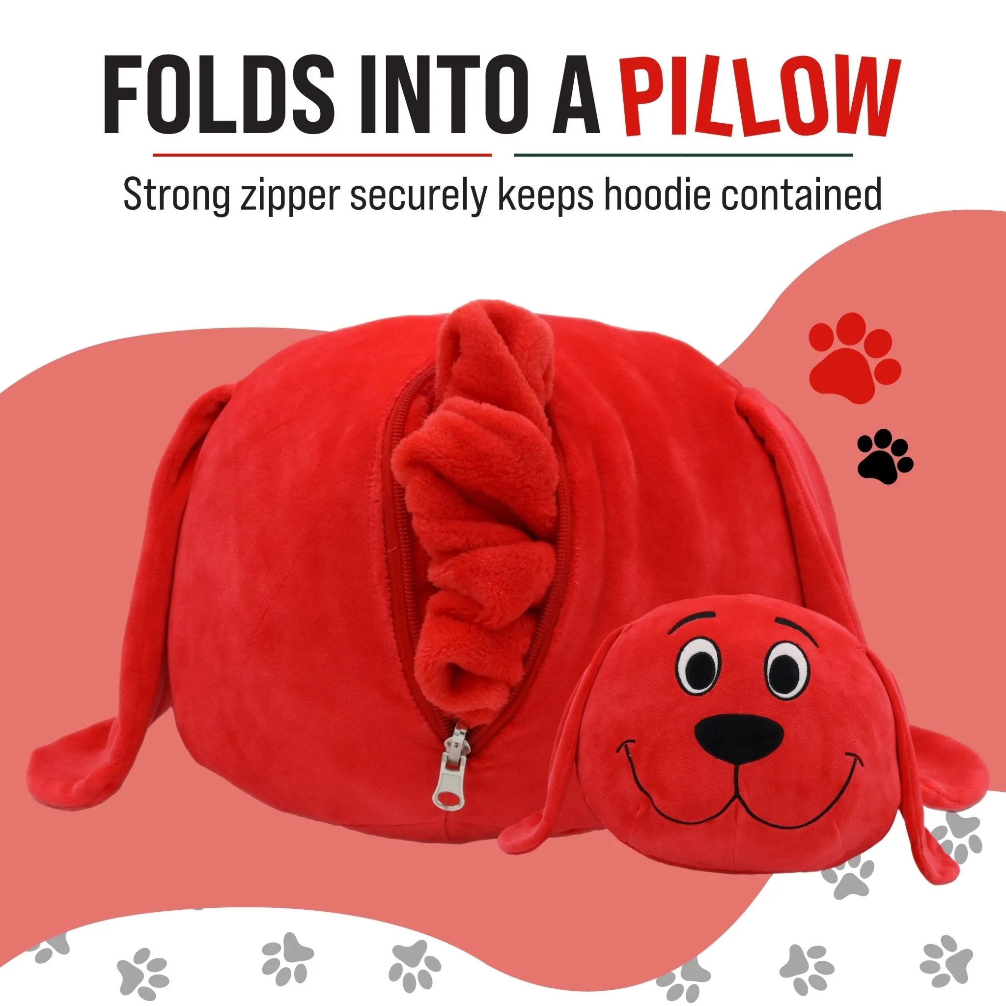 Clifford the Big Red Dog Snugible | Blanket Hoodie & Pillow