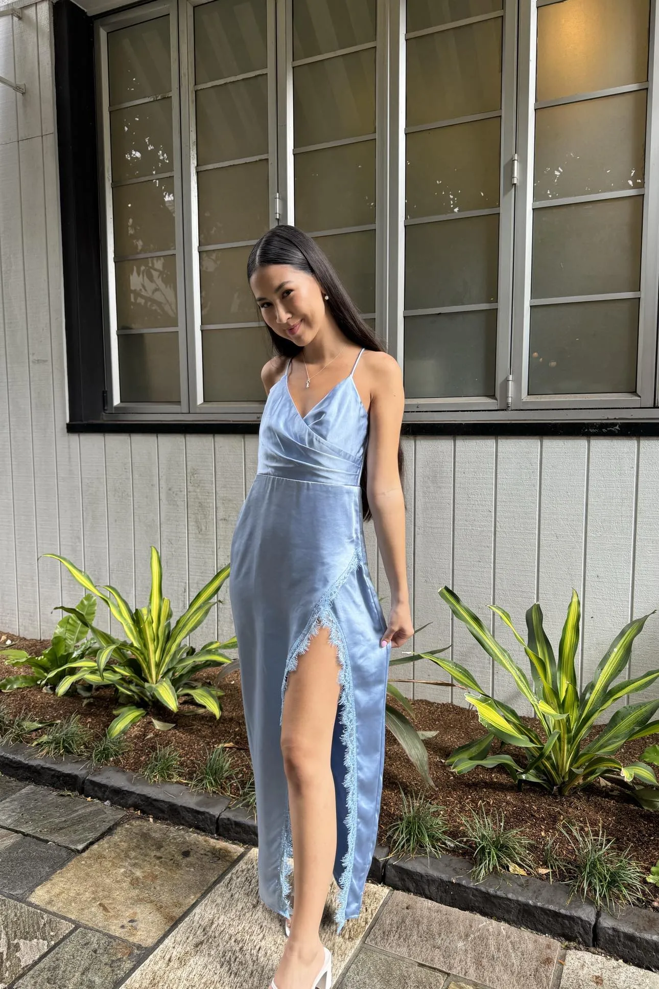 Cory Midi Dress - Blue