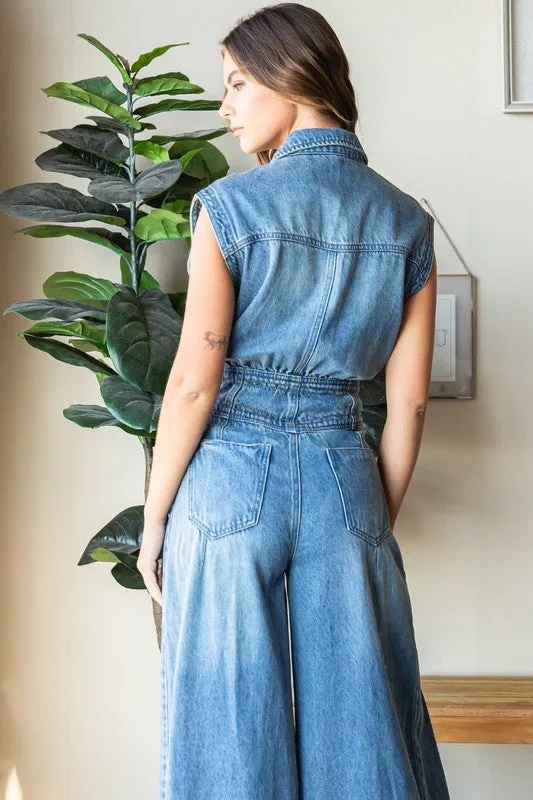 Darla Denim Jumpsuit