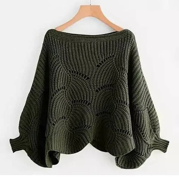 🎅Early Christmas Sales 50% OFF - Bat Sleeve Knitting Shawl