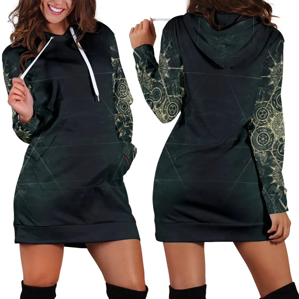 Elements of Sacred Geometry - Mystical | Hoodie Dress | Mandalazed