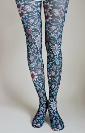 EVENLODE by William Morris Printed Art Tights