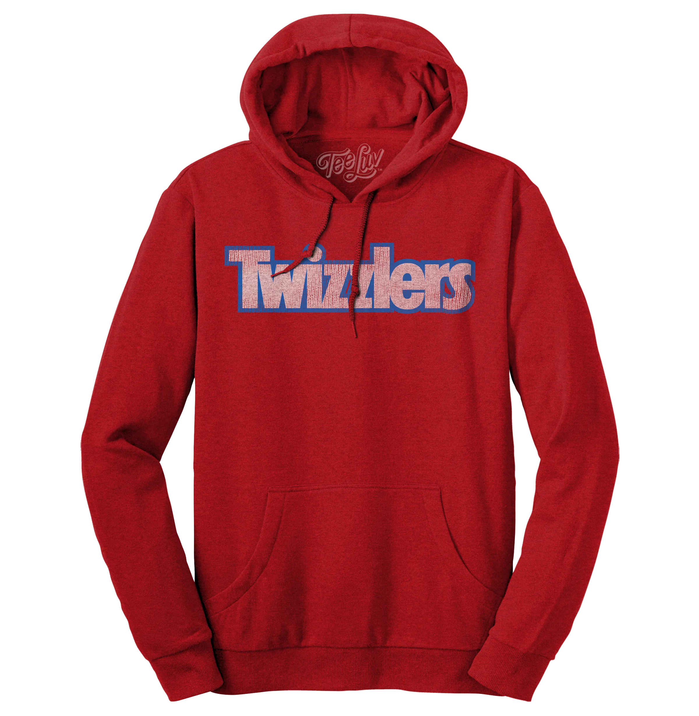 Faded Twizzlers Candy Logo Hooded Sweatshirt - Red