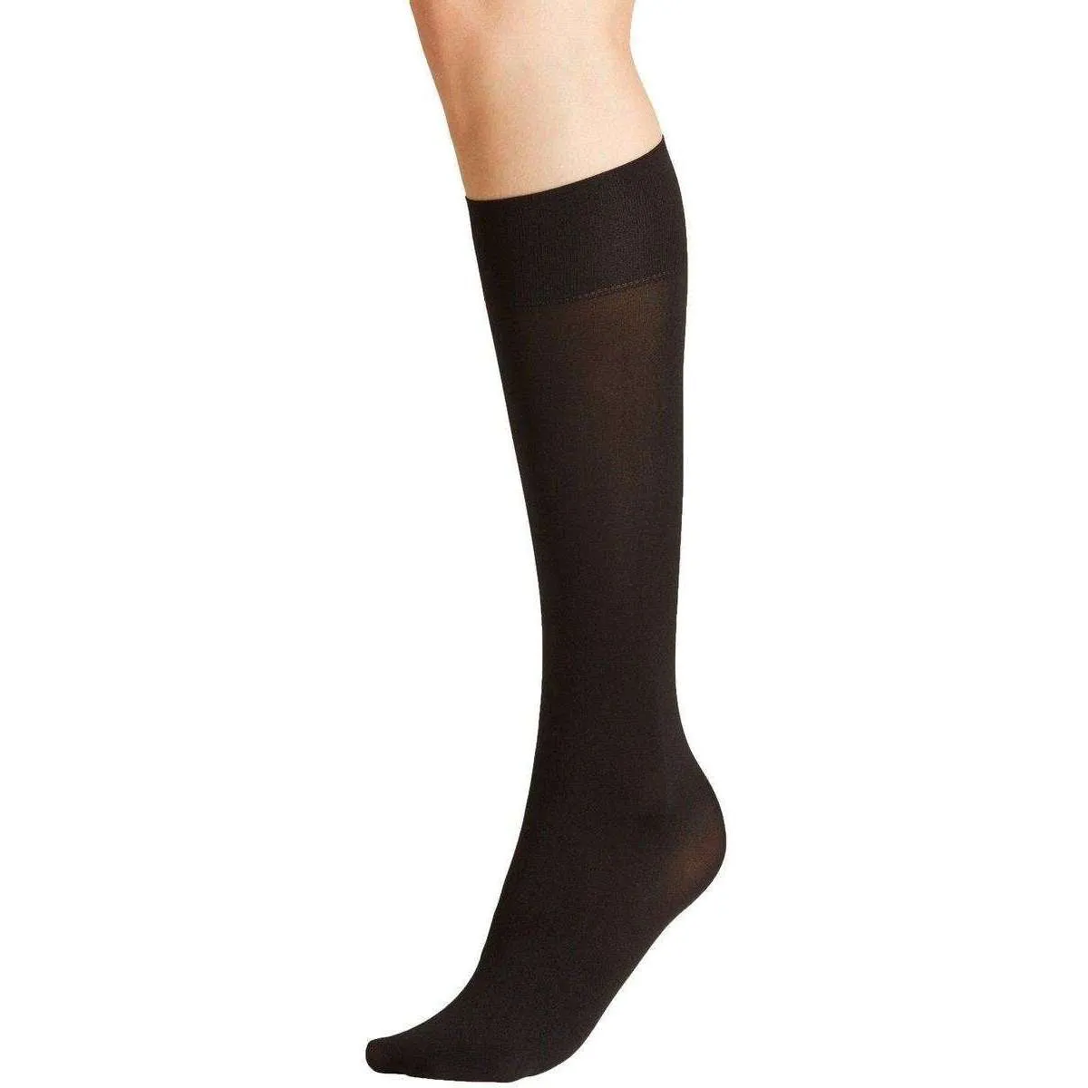 Falke Seidenglatt 40 Den Knee High Tights - Black