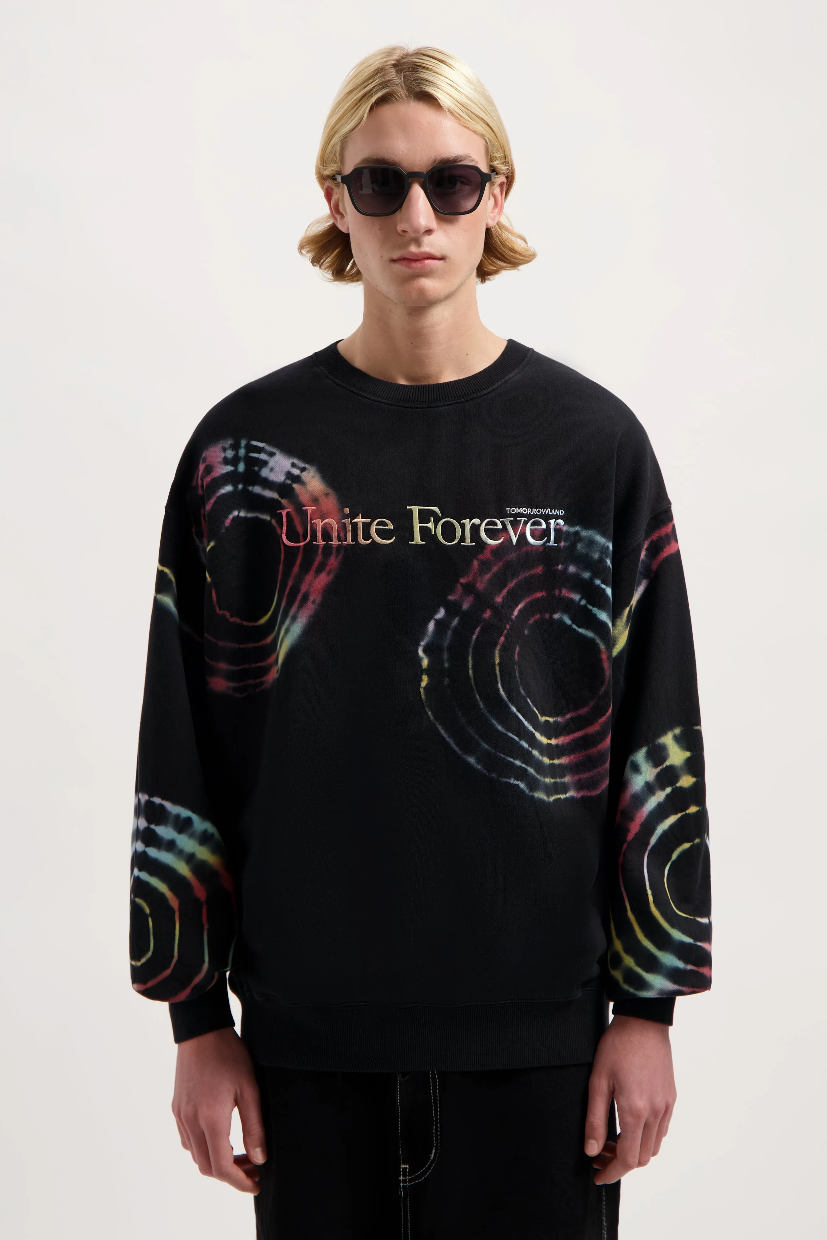 FLORAL UNITE TIE DYE SWEATSHIRT