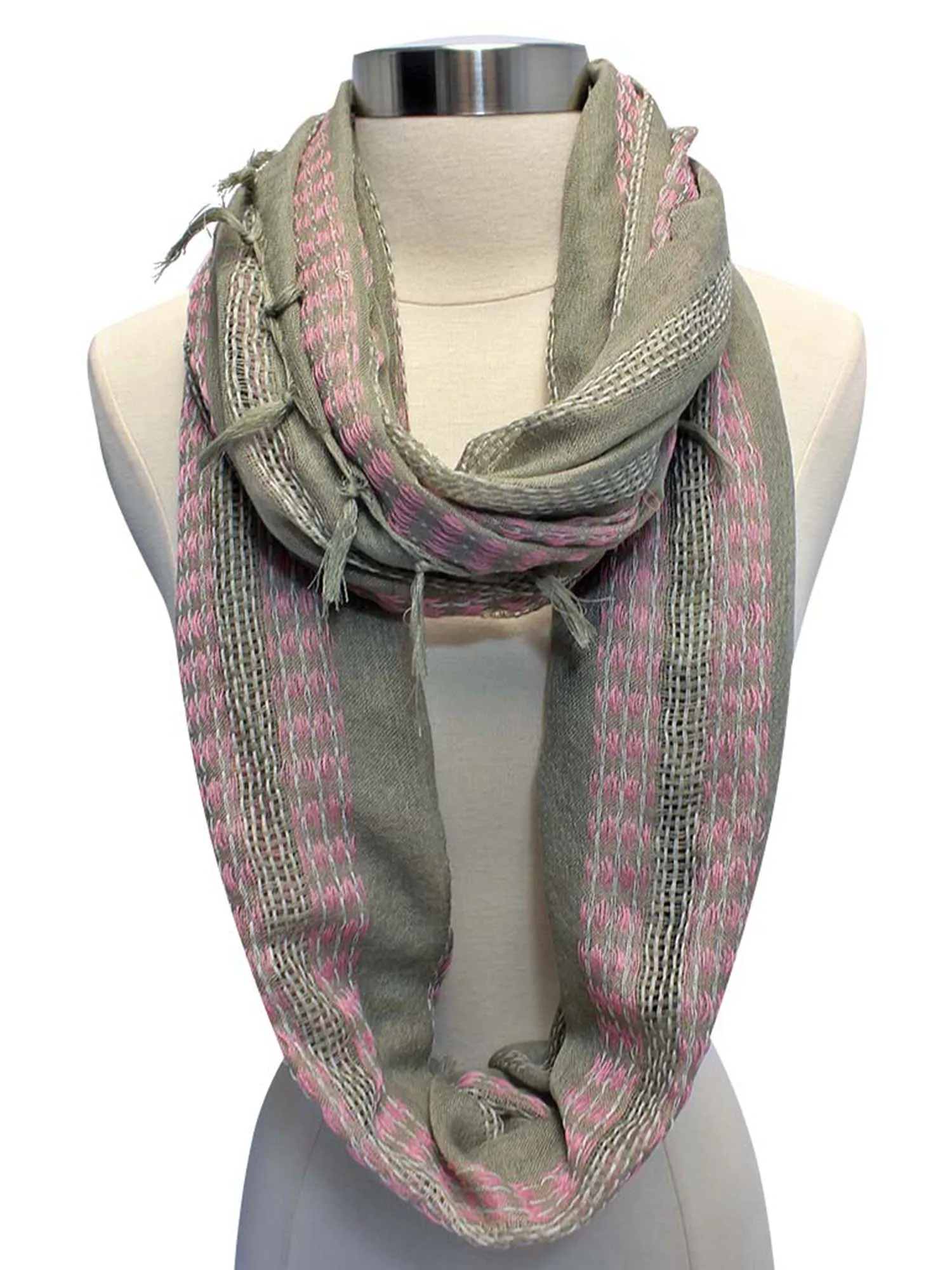 Gauze Weave Light Infinity Scarf