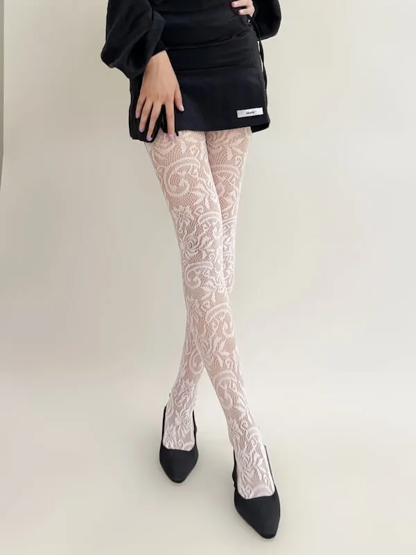 Gloria blossom lace tights