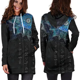 Hieroglyphic Mandala | Hoodie Dress | Mandalazed