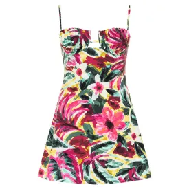 Isla Floral Petal Short Slip Dress