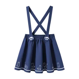 Kitty Paws Overall Skirt