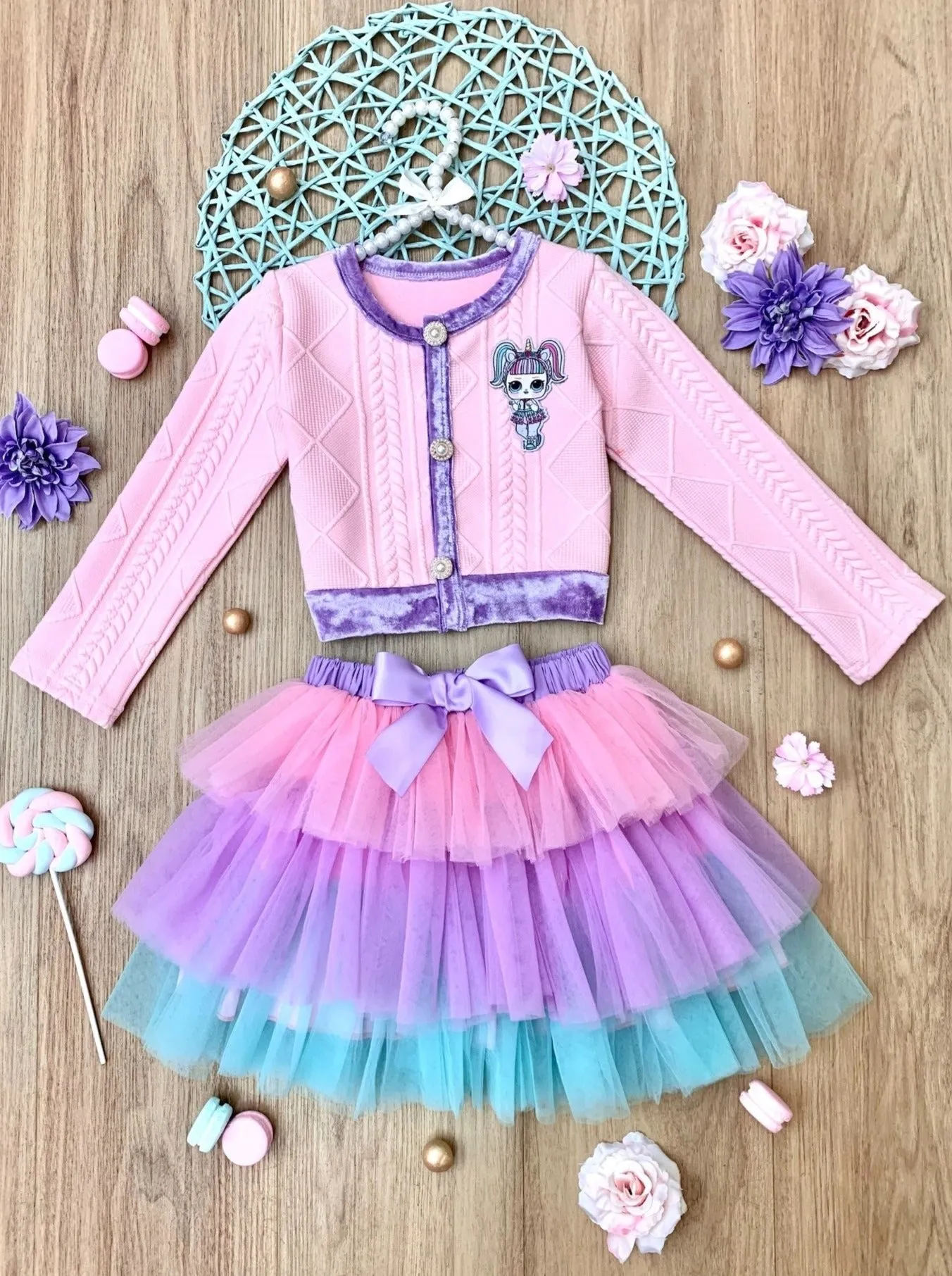 L.O.L. SURPRISE! Unicorn Pastel Tutu Skirt Set