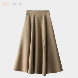 Luexco Mid-length High Waist Skirt Irregular