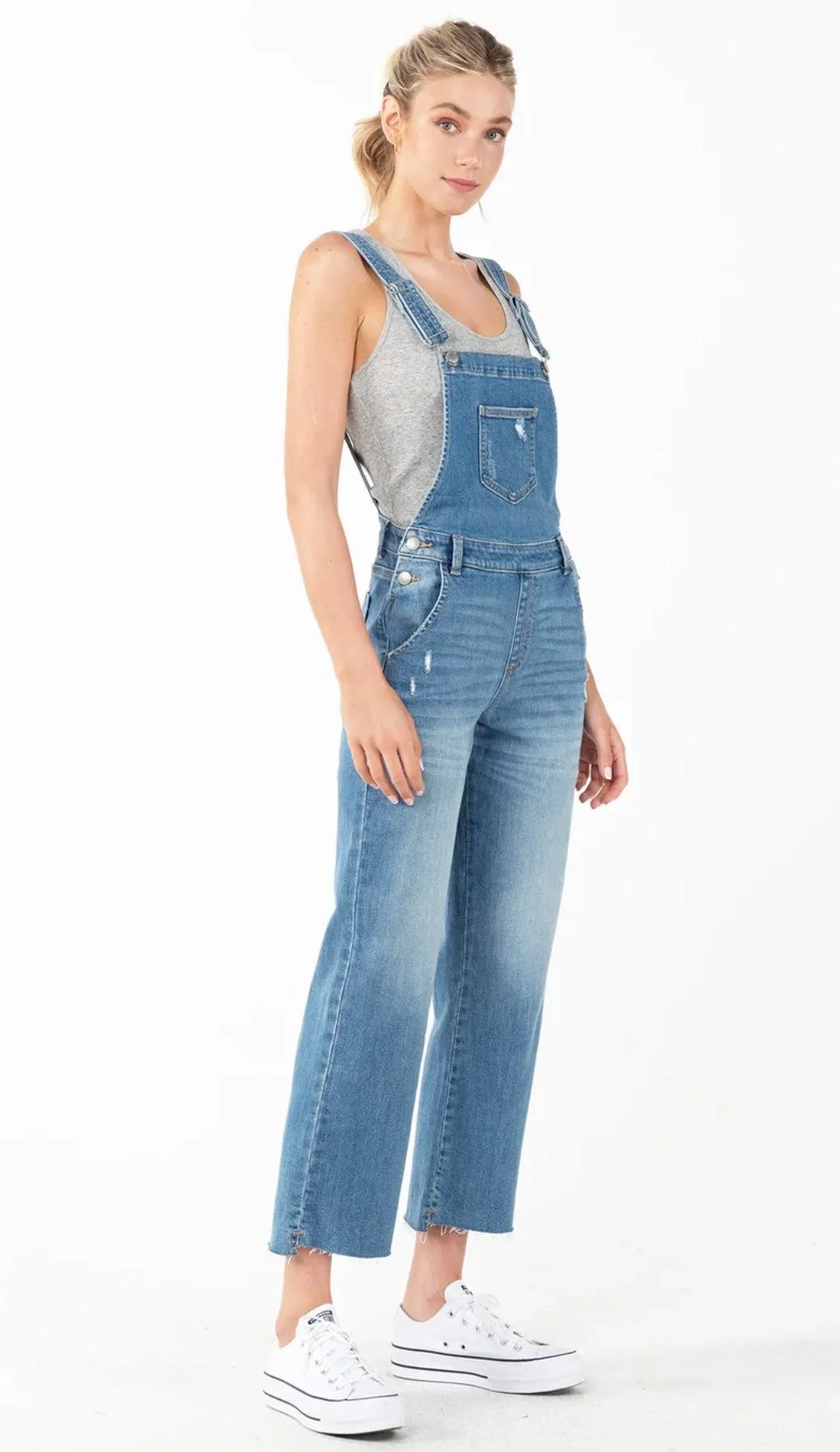 Miss Me Women’s Boyfriend Fit Denim Overall O2287BF3