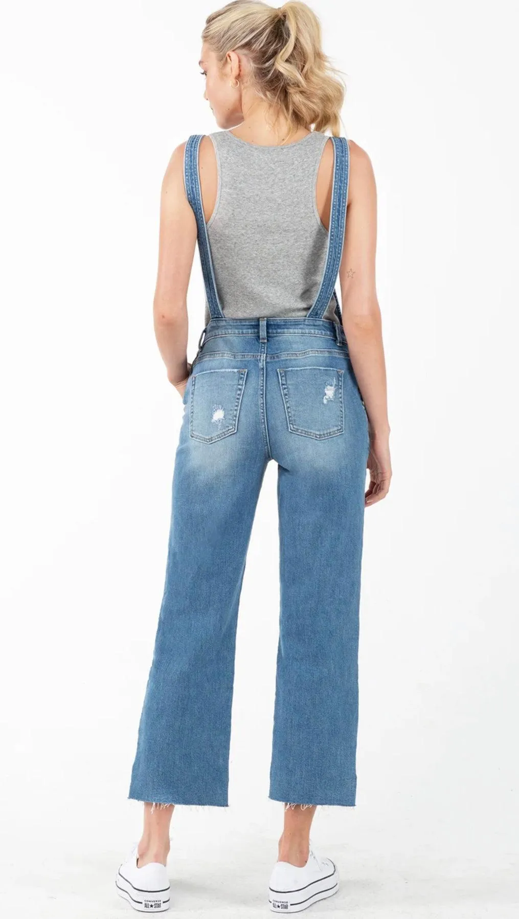 Miss Me Women’s Boyfriend Fit Denim Overall O2287BF3