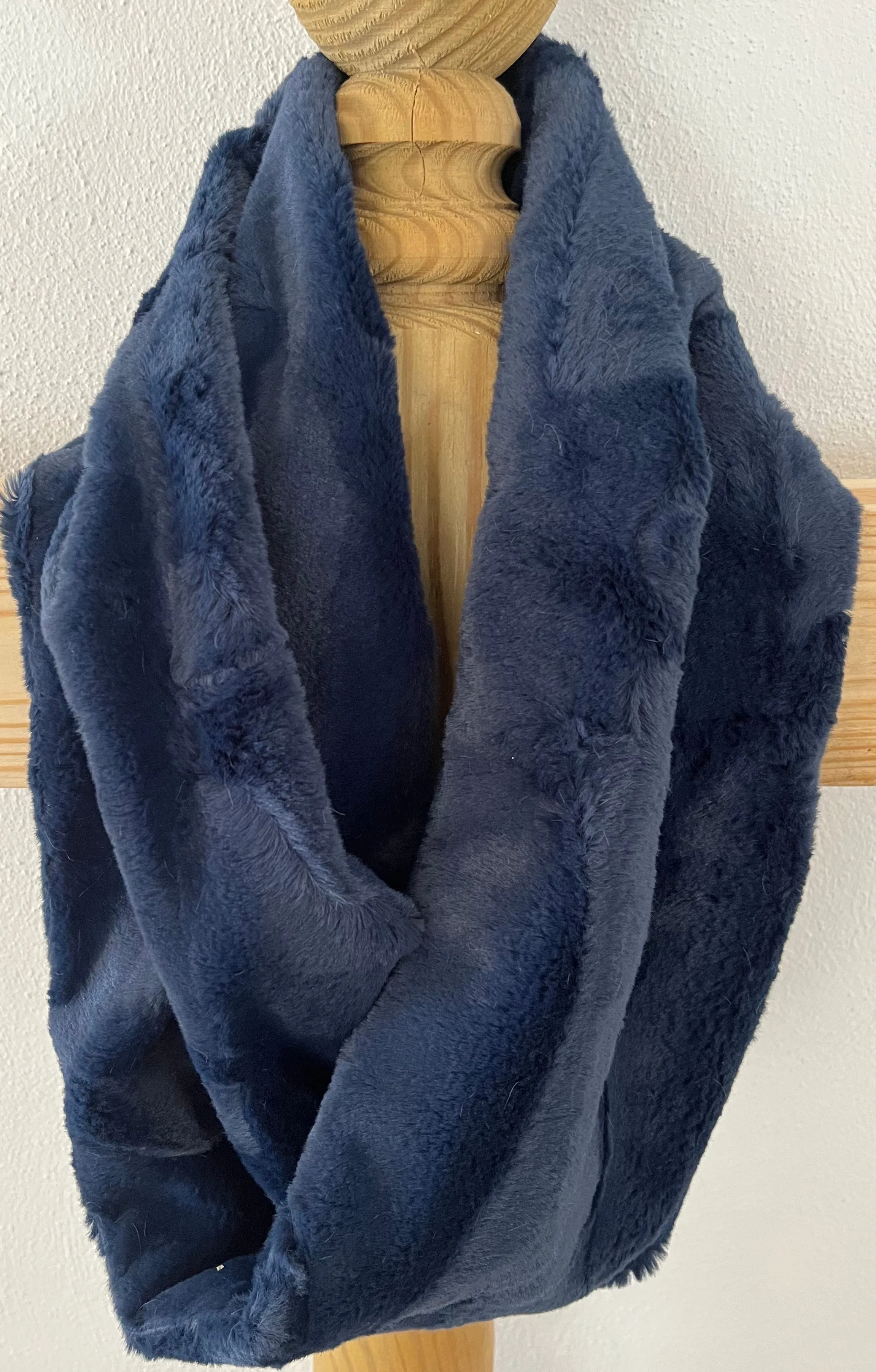 Navy Hide Infinity Scarf