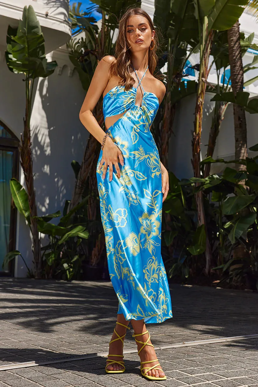 ORCHID MIDI SLIP - SKY BLUE