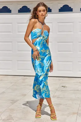 ORCHID MIDI SLIP - SKY BLUE