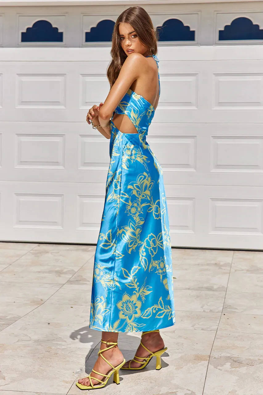 ORCHID MIDI SLIP - SKY BLUE