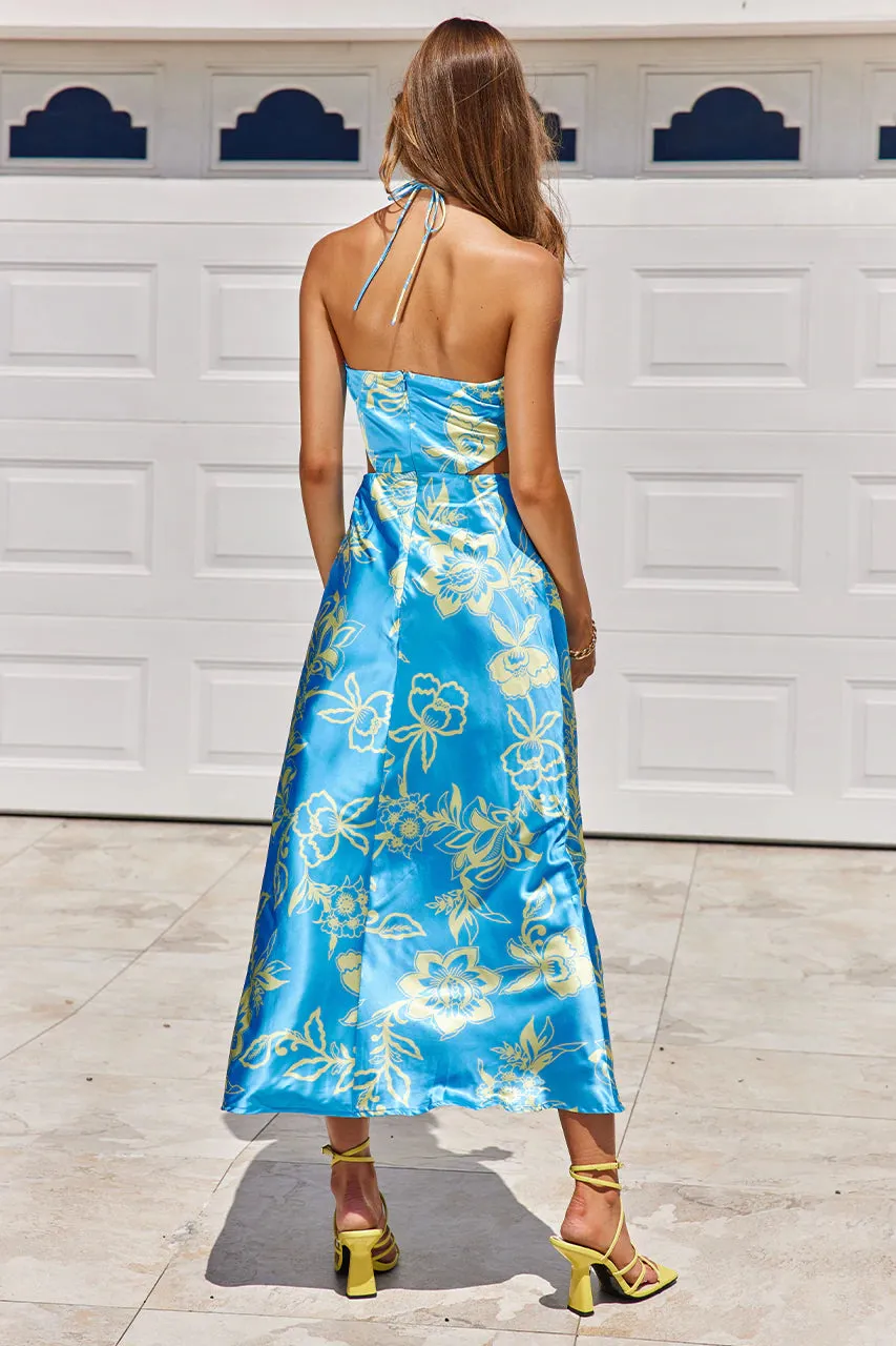 ORCHID MIDI SLIP - SKY BLUE