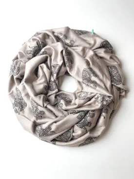 Peaceful Elephants Infinity Scarf