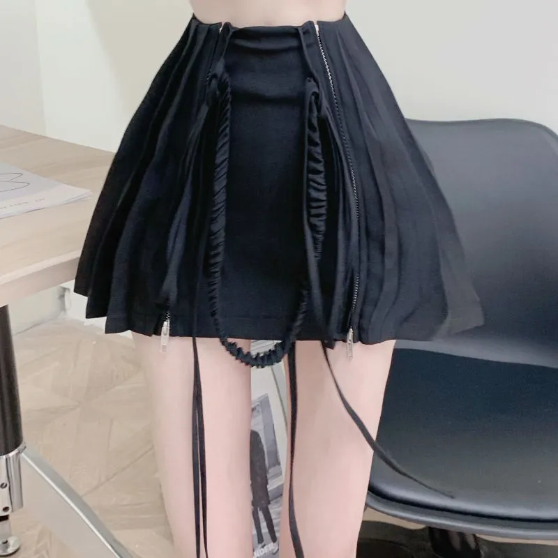 Pleated Mini Skirt